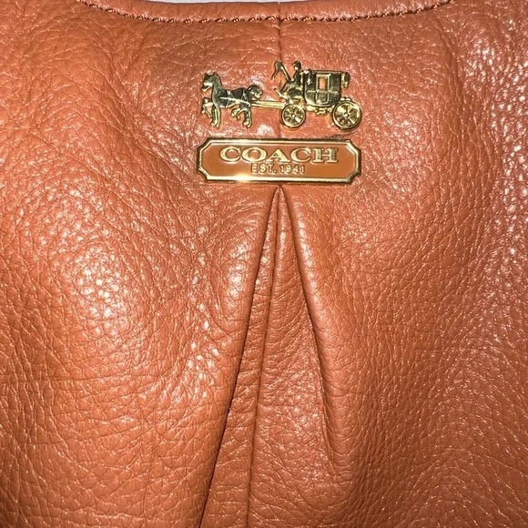 Coach Tan Leather Women's Bag - Picture 3 of 9